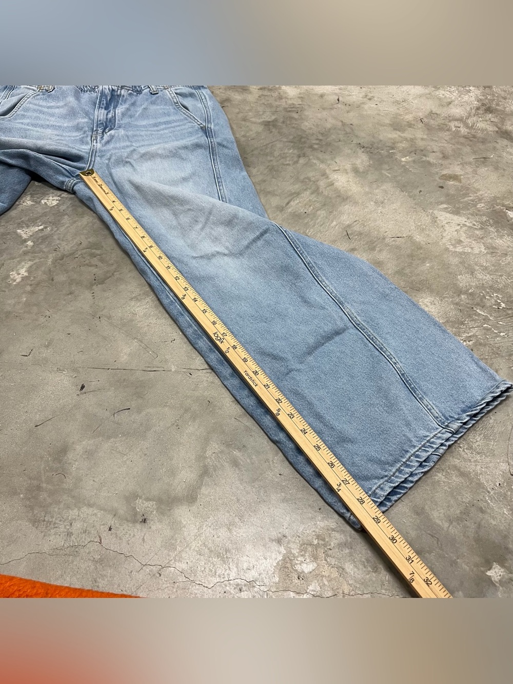 PILCRO The Adi Knit Jeans Women's Size 30x29 Blue Mid Anthropologie Wide Leg - Picture 6 of 11